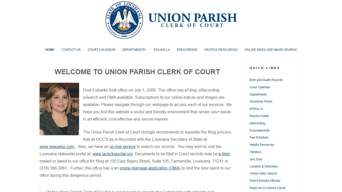 Union Parish Clerk of Court